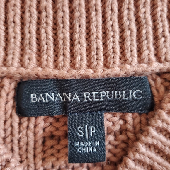 Banana Republic Plaid Rose Gold Waist drop length Cotton Sweater Tank - Picture 4 of 5